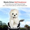 Daphne’s Westie Driver Headcover | Premium Driver Headcovers | Funny Golf Club Covers | Stylish Protection for Your Clubs | Men's Golf Gear | Driver Headcover for Men and Women