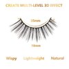 Kisslily 14 Pairs 18mm False Eyelashes Multipack Natural Look Wispy Fake Eyelashes Wholesale Contact Lens Friendly Faux Mink Lashes Pack Suitble For Daily Wear Lightweight No Glue (3DX14)