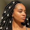 20 Pack Shell Hair Clip, Cowrie Shells for Hair for Women Seashell for Hair Braids DIY Sea Shell Gold Hair Rings Accessories