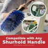 Shurhold 970 6 inch Extra Soft Bristle Brush, Deck Brush with Blue Polystyrene Bristles