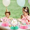 Liliful 12 Pcs Tea Party Decorations Floral Teapot Cake Tea Party Honeycomb Centerpieces Princess Tea Party Supplies Table Tea Party Decor for Birthday Baby Shower Wedding Favors Girls Women