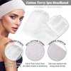 APPEARUS Cotton Terry Spa Headband Terry Cloth Head Wrap Facial Towel Headbands with Closure (1 Pc)