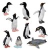 GAICOM 9PCS Polar Penguin Figure Playsets Penguin Model Toy Desktop Decoration Collection Party Favors Toys for Boys Girls Kids