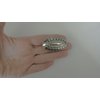 Generic Chunky silver metal native looking alligator hair clip barrette