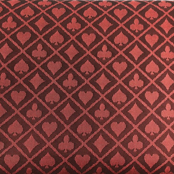 Yuanhe 108X60Inch Section of Two-Tone Suited Poker Table Speed Cloth (red)