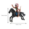 NUOBESTY Indian Model Figures, Horse Riding Plastic Indians Figurines Native American Figures Indians Figures Playset, 8 Pieces