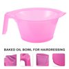 3pcs Hair Dye Bowl Blending Plastic Mixing Bowl Silicone Mixing Bowl Salon Hair Bowl Hair Color Mixing Bowls Highlight Hair Color Brush Pink Hairdressing Tint Bowls