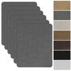 Azobur Sofa Fabric Repair Patch, 6 Piece Microfiber Patches, Self Adhesive Fabric Sofa Patch Repair Fabric, Luxurious Look, Quick Fix Sofa.(Gray)