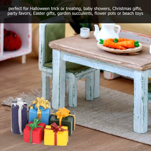 Doll House Boxes, Educational Fine Workmanship 25Pcs Mini Christmas Ornaments for 1:12 Dollhouse