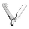 DOVO Shavette Replaceable Blade Shave Ready Straight Razor with Handle, Silver Aluminum