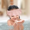 KOMIDK Baby Kids Shower Cap Shower Cap for Kids Shampoo Bath Bathing Hat Silicone Adjustable Washing Hair Shower Bathing Protection Bath Cap for Toddler, Baby, Kids, Children (Pink)