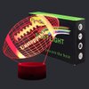 FlyonSea Football lamp, Rugby Ball Bedside Lamp 7 Colors Change + Remote Control with Timer Kids Night Light Optical Illusion Lamps for Kids Lamp As a Gift Ideas for Boys or Kids