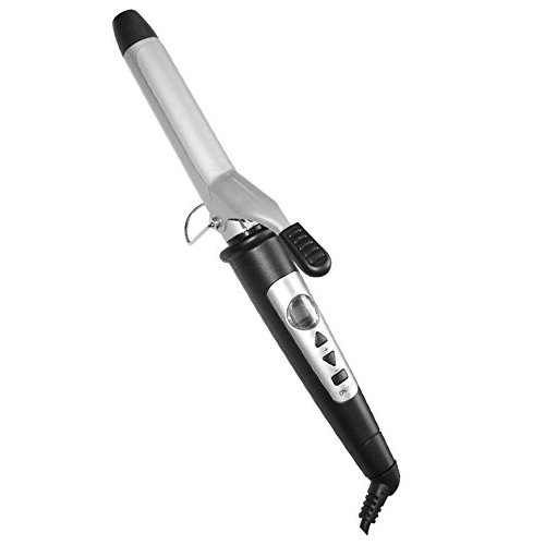 NEO Digital Clip Soft Touch Ceramic Curling Iron Wand - choose size: 19mm / 25mm / 32mm (19mm)