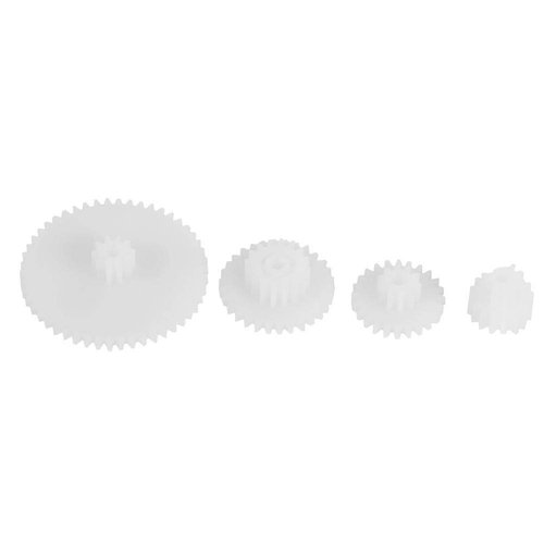 Walfront 19pcs Plastic Gears Kits Motor Gear Set Assembly Gear Assortment Accessories Set for Robot Toy Automobile Motor Car Robot DIY Kits ﻿