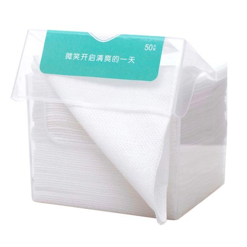 SOLUSTRE 1 Pack Makeup Soft Cotton Pads Washing Face Cotton Pads Facial Towels Disposable Cotton Facial Cloths Face Cleansing Wipes Disposable Facial Towels Make up Cleaning Pad White