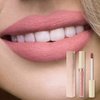 Amzfly Matte liquid lipstick set, 6 kinds of nude matte liquid long lasting non-sticky cup non-fading waterproof lip gloss set, suitable for women's makeup use (6PCS)