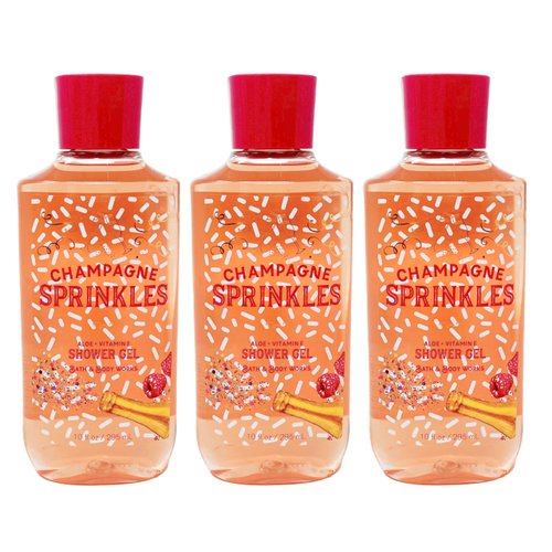 Bath & Body Works Champagne Sprinkles - 3 Pack Of Shower Gel
