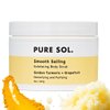 PURE SOL. Turmeric Body Scrub, Glowing, Exfoliating for Soft Healthy Skin, Exfoliated Dry DeHydrated Dead Skin, Improves Skin Texture (1 Pack)