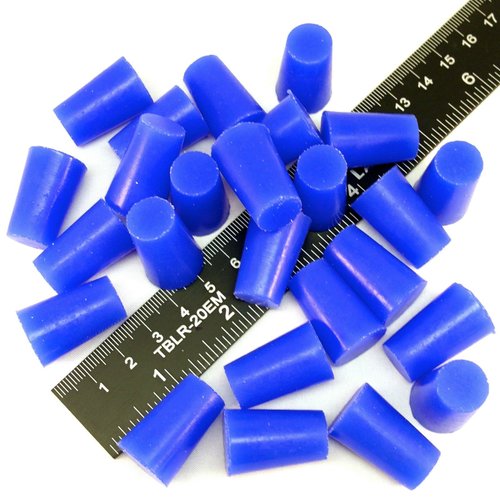 High Temp Masking Supply .512" x .669" STP669 Silicone Rubber Plugs - 25 Pack - Tapered Stoppers for Powder Coating, Painting, Ceramic Coating, Sealing Holes - Non-Toxic, Flexible, Reusable