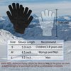 SILEDGN 6 Pairs Winter Gloves for Women Men's Warm Knit Gloves for Clod Weather Thermal Stretchy Thin Magic Glove for Driving Running Hiking, Black