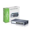 FASTCABLING PoE Passthrough Switch 4 Port, VLAN, QoS, Expand Network Port with Existed Cat5e/Cat6 Cable, Managed 60W PoE Powered Switch, IEEE802.3at/bt