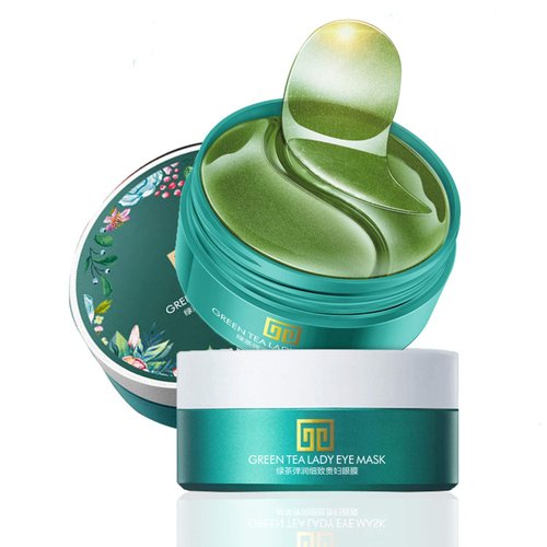 BAINTA Under Eye Mask, Collagen Eye Mask 60 pcs, Green Tea Extract Under Eye Patches, Eye Mask for Puffy Eyes, Undereye Dark Circles Treatments, Under Eye Pads, Anti-Wrinkle Gel Pads