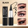 Skynest 2Pcs Black Dark Brown Gel Eyeliner Pencil Set,Natural Cream Eye Liner Waterproof Smudge Proof,Cat Eye Black Smokey Eyeshadow Palette Stick Crayon,Goth Halloween Makeup
