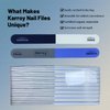 Karroy Nail Files 20pcs Dual Sided Nail File and Buffer for Natural Nails Emery Boards Nail Filer for Acrylic Nails (D-Four Steps)