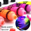 MISTER ART Glow in Dark Face Body Paint UV Blacklight Neon Fluorescent 0.34 oz Set of 24 Tubes