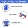 Outer Space Balloons, 55pcs Galaxy Blue Balloons Metallic Black Purple Silver Balloons Blue and Purple Latex Balloons Pearl Blue Black Balloons for Kids Boys Astronaut Space Birthday Party Decorations