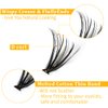 Aorbige Lash Extension Kit DIY 280pcs Individual Eyelash Extension Kit 0.07D 9-16MIX 30D 40D 60D 80D Cluster Lashes Kit Lash Extensions Super Thin & Soft Lashes Reusable (40D, D-0.07-9-16MIX)