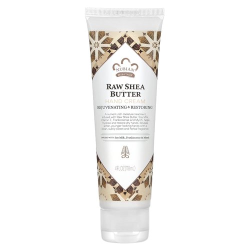 Nubian Heritage Hand Cream, Raw Shea Butter, 4 fl oz (118 ml)