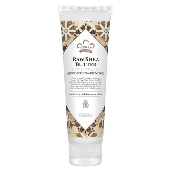 Nubian Heritage Hand Cream, Raw Shea Butter, 4 fl oz (118 ml)