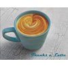 Thanks A Latte -Thank You Cards Note Cards - Set of 12 Blank Thank You Greeting Cards and Envelopes