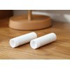 50 PCS White Plastic Empty Lip Balm Tubes Containers DIY Lipstick Lip Salve Tubes Holder Dispenser for Travel Business Trip Camping Hiking