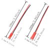 JJHXSM 40pcs JST Plug Connector Red Black 100mm 22AWG 2 Pin Plug Female Male Connectors for RC Toys Battery