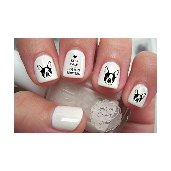 Boston Terrier Nail Art Decals