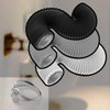 TEAIERXY 4 Inch 8ft Dryer Vent Hose,Flexible Insulated Air Ducting,Vent Hose PVC Aluminum Foil with 2 Clamps for HVAC Ventilation(Grey)