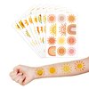 Sun Tattoo Temporary Tattoos Theme Birthday Party Decorations Supplies Favors Cute Stickers 8 Sheets 96 PCS Gifts for Kids Boys Girls Classroom Rewards Prizes Christmas