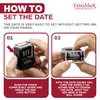 ExtraMark Super Dater Ink Stamp - Self-Inking Rubber Date Stamper - for Documents, Library Books & More - Black Ink