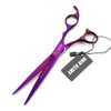 7.0 Inches Hair Cutting Scissors Set with Combs Lether Scissors Case,Hair cutting shears Hair Thinning shears For Personal and Professional (Violet)