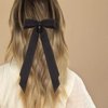 Canitor Hair Bows for Women Hair Ribbons with Metal Alligator Clips Coquette Bows Preppy Teen Girl Gifts Trendy Stuff Cute Hair Accessories Aesthetic Things (black,beige,white)