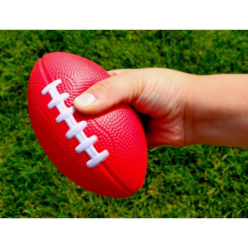 LMC Products 3 Pack of Mini Foam Footballs for Kids - Small, Tiny Football 4.75" in Length - Little Toy Football