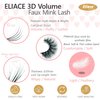 Eliace Natural Wispy Lashes Faux 3D Criss Cross Fluffy Lashes Cat Eye lashes Handmade Sexy Fake Eye Lashes, Thick Reusable & Soft False Lashes for Fox Eyelashes, Cat Eye lashes Wispy 15 Pairs | Chloe