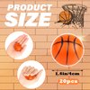 Hxezoc Mini Basketball Stress Balls 20 Packs Basketball Foam Sports Balls Small Squeeze Anxiety Bulk Toy Ball for Kids Basketball Birthday Party, School Carnival Party Supplies