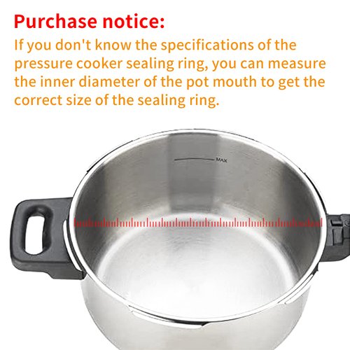 Upgrade S9892 Pressure Cooker Gasket For Mirro Pressure Cooker S-9892 9892 M-0296 M-0436 M-0498 M-0536 M-0596 M-0646 M-1952 Fit ４｜6 ｜ 8 QT Models（white） (black)