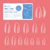 GazePlus Nail Tips, 600Pcs 10-size Short Stiletto Fake Nail Tips, Full Coverage Clear Soft Gel Nail Extension Tips Setfor Acrylic Nails False Nail for DIY at Home Nail Salon