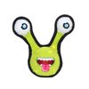 TUFFY - World's Tuffest Soft Dog Toy - Alien Ball Green-2eyes - Squeakers - Multiple Layers. Made Durable, Strong & Tough. Interactive Play (Tug, Toss & Fetch). Machine Washable & Floats. (Regular)