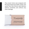 TWING 5x7 Acrylic Frame for Pictures, Clear Double Sided Acrylic Picture Frame with Microfiber Cloth, Picture Frame 5x7, 12 + 12MM Thickness Magnetic Acrylic Photo Frame Desktop Frameless Display 5x7