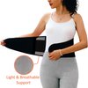 NeoHealth Workout Back Brace for Lower Back Support, Сompression & Pain Relief, L Size Black